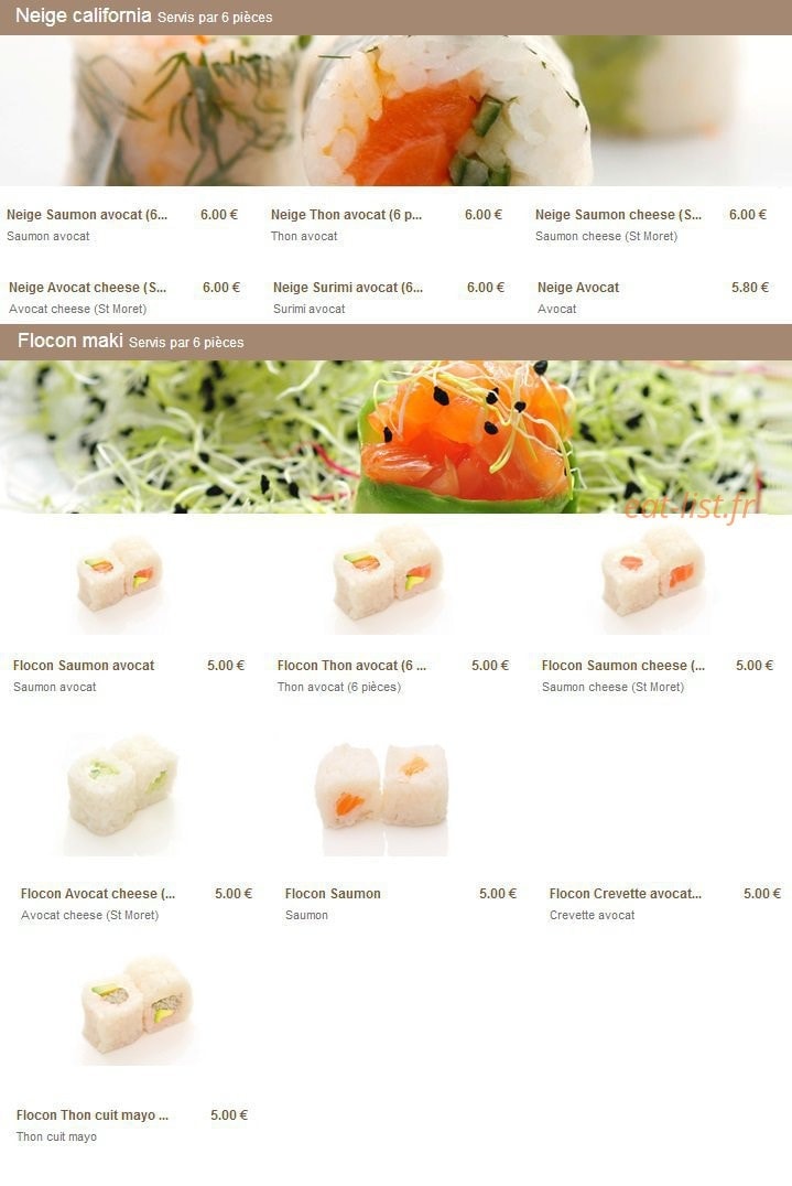 Sushi Chateau — carte page 9