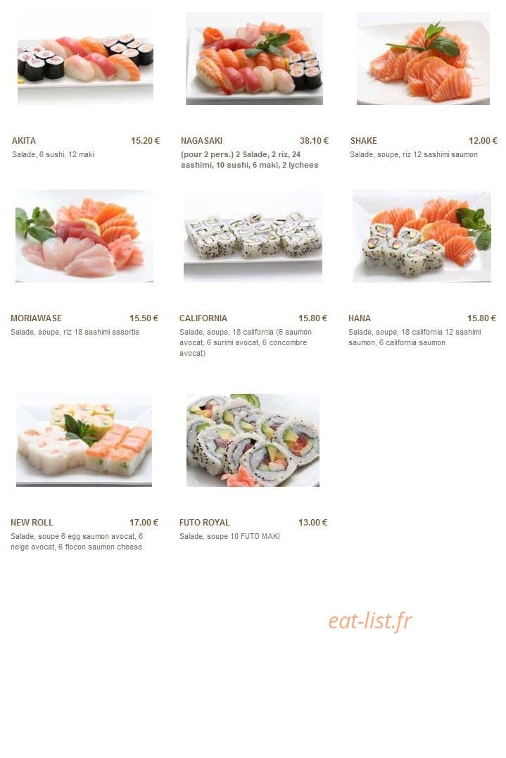 Sushi Chateau — carte page 11