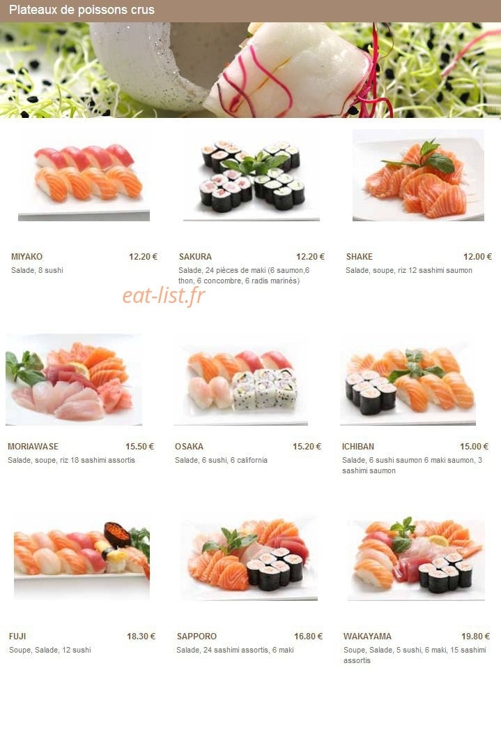 Sushi Chateau — carte page 10