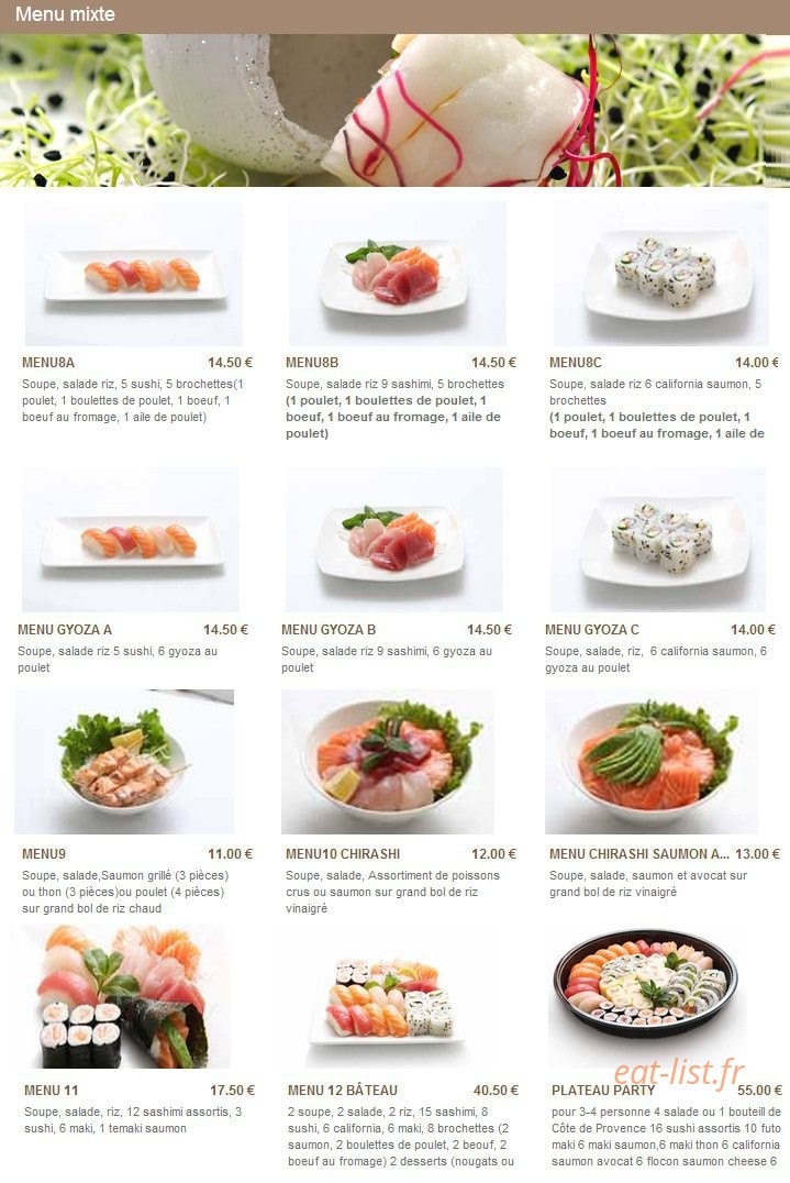 Sushi Chateau — carte page 12