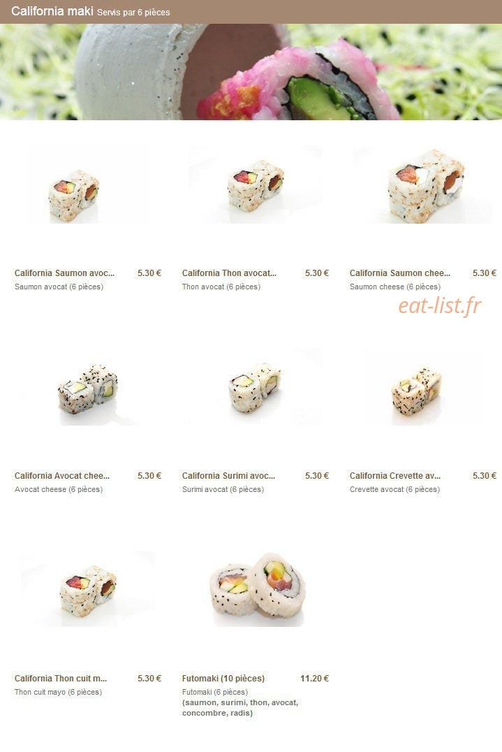 Sushi Chateau — carte page 6