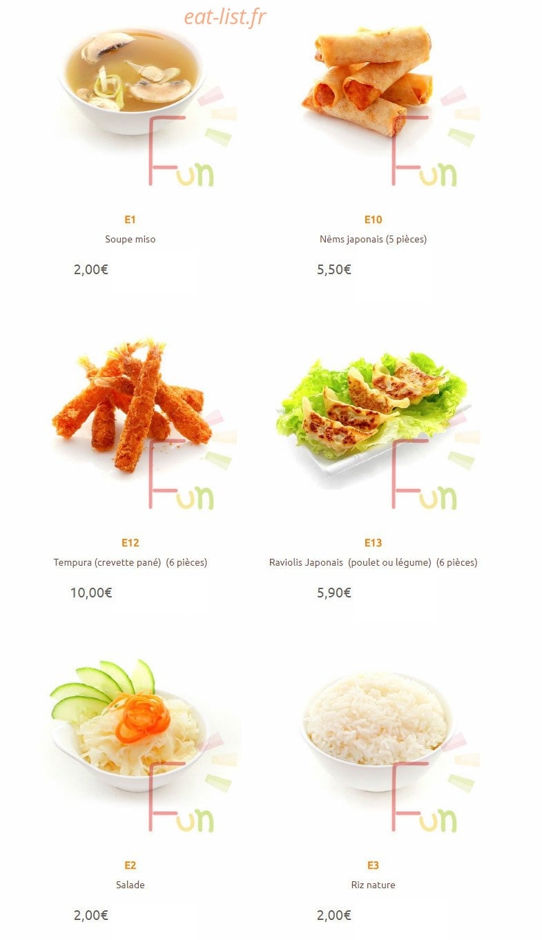 Sushi Fun — carte page 12