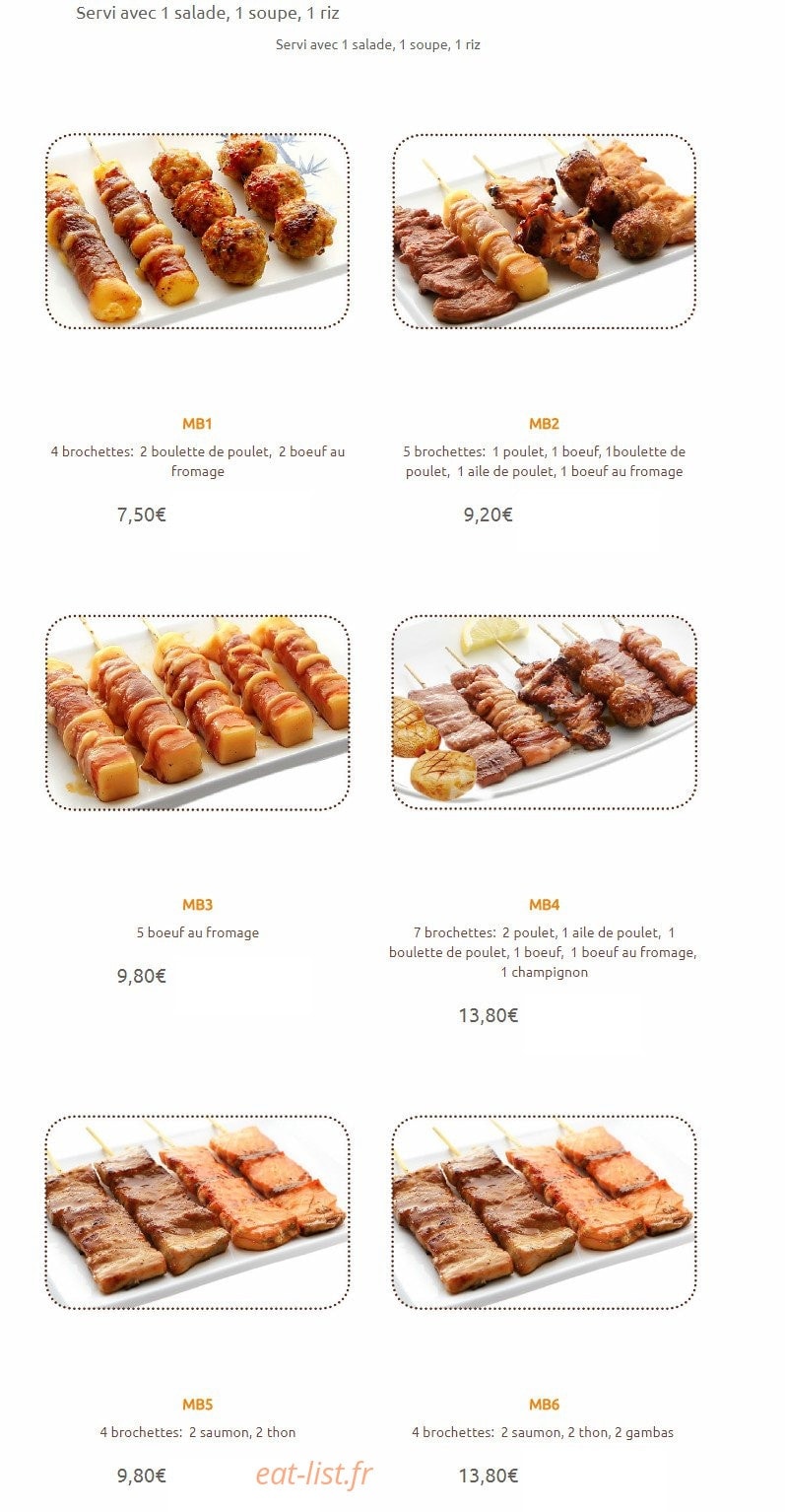 Sushi Fun — carte page 26