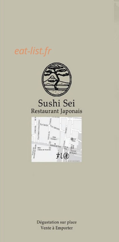 Sushi Sei — carte page 6