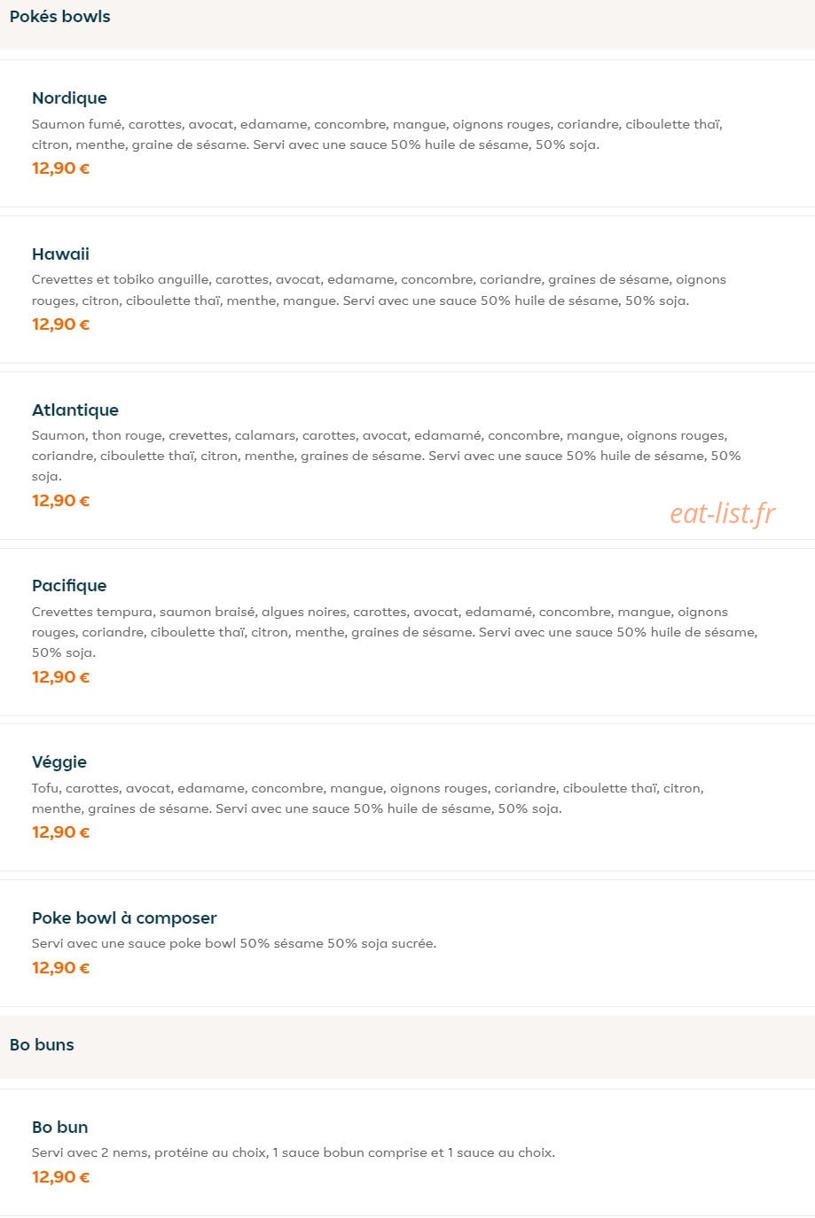 Sushi Thaï — carte page 7