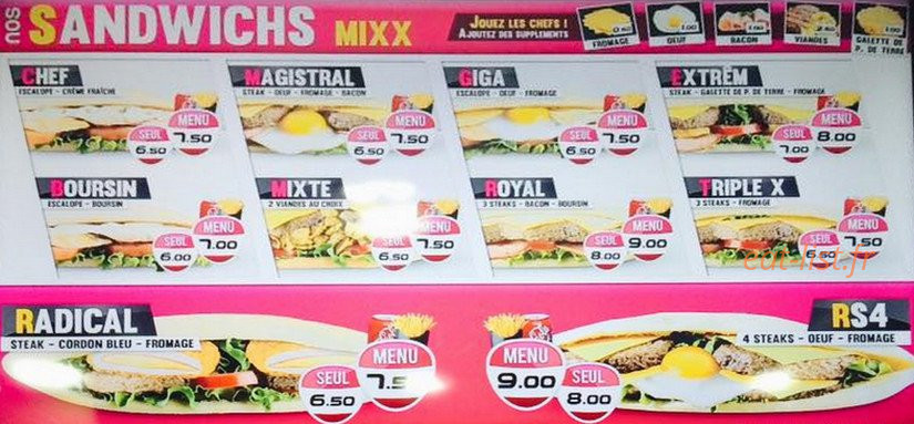 Vincennes Food — carte page 3