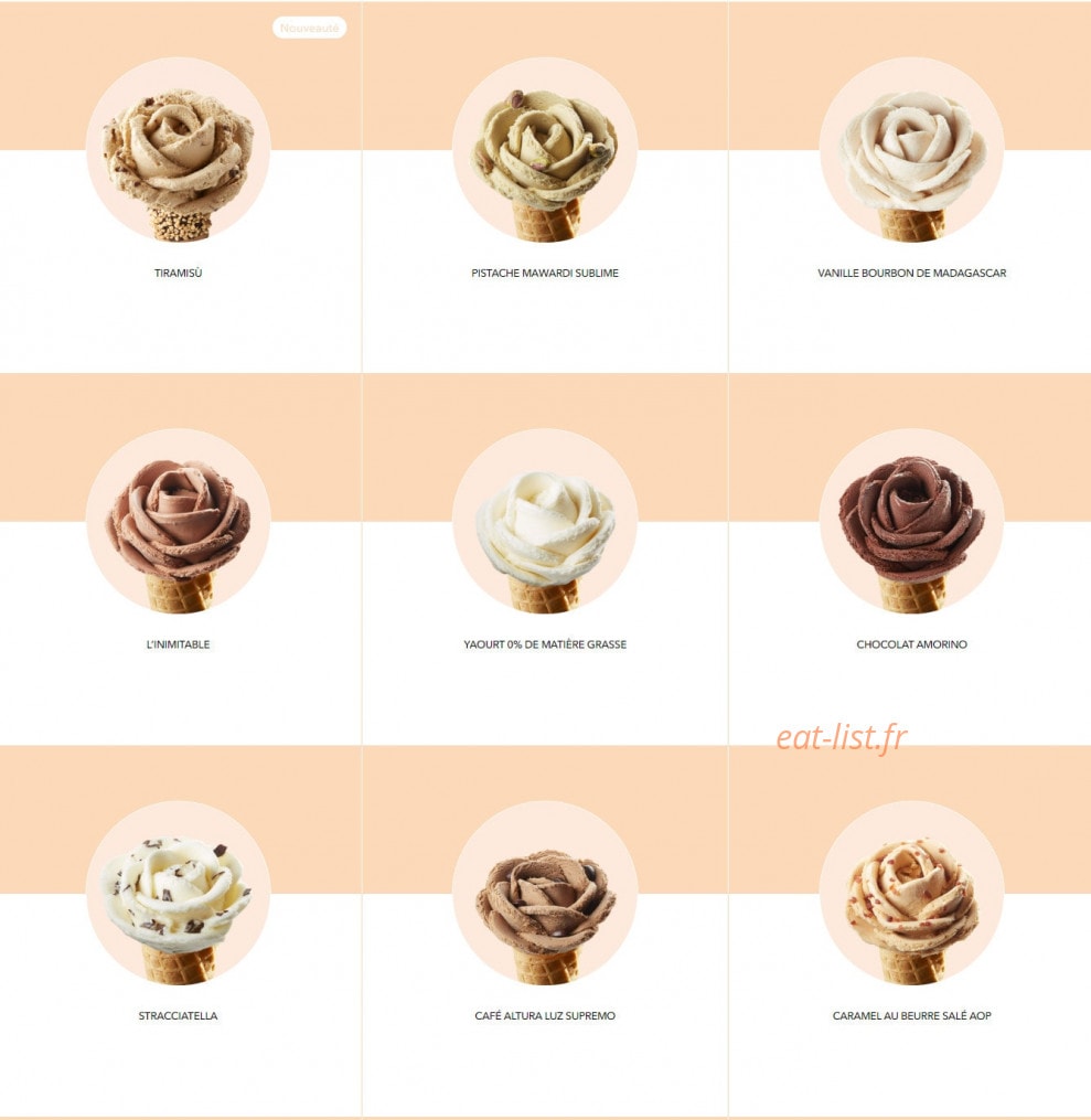 Amorino — carte page 3