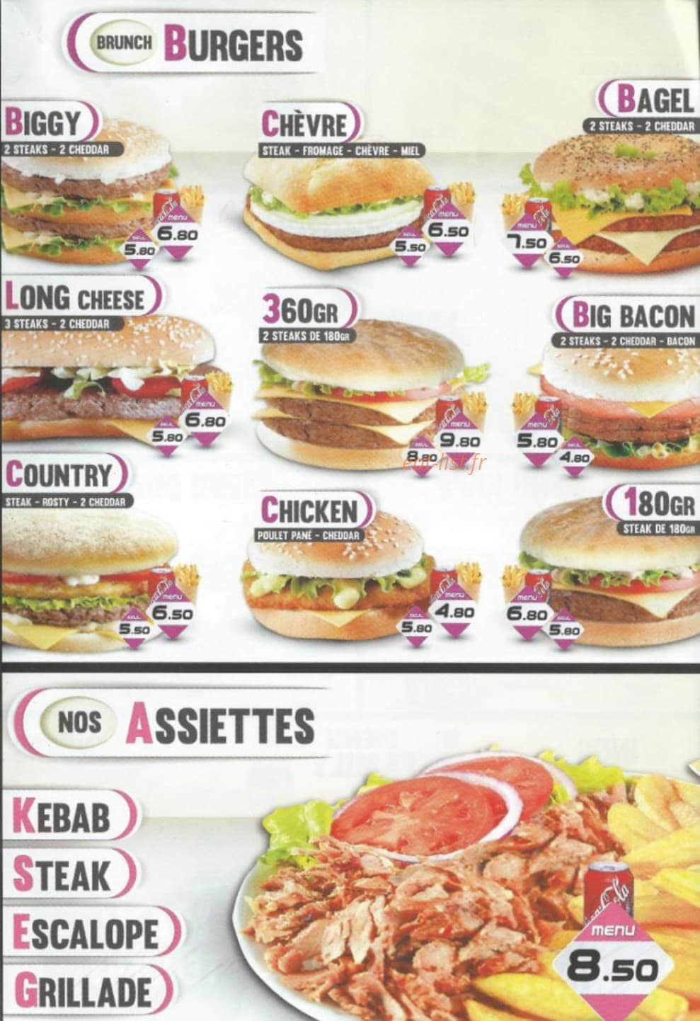 Brunch — carte page 3