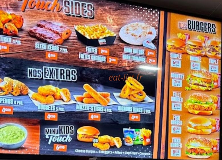 Chicken Touch — carte page 2