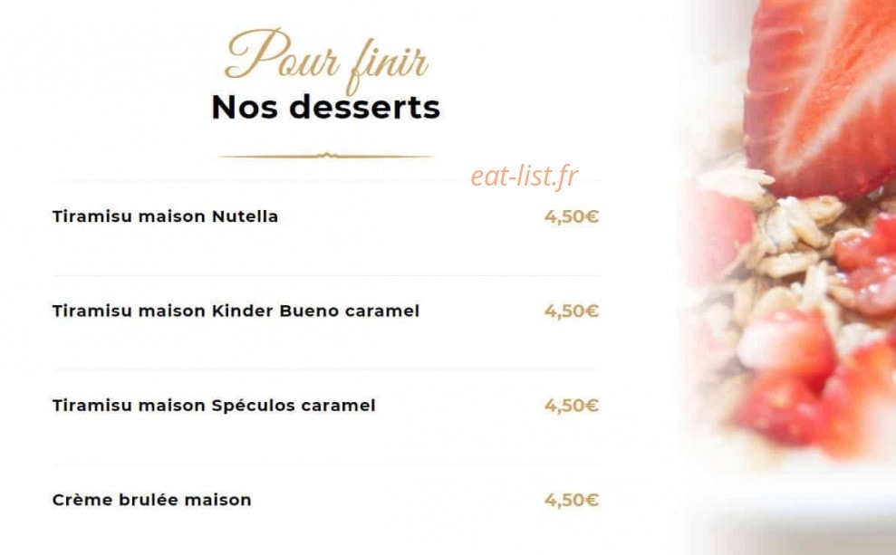 La Brochette Dorée — carte page 5