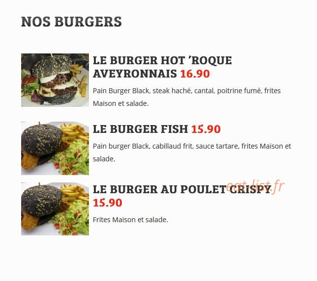 Restaurant l'Aveyronnais Orly — carte page 5