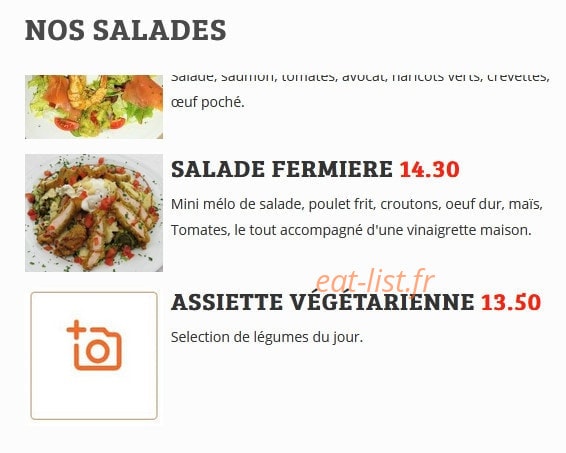 Restaurant l'Aveyronnais Orly — carte page 3