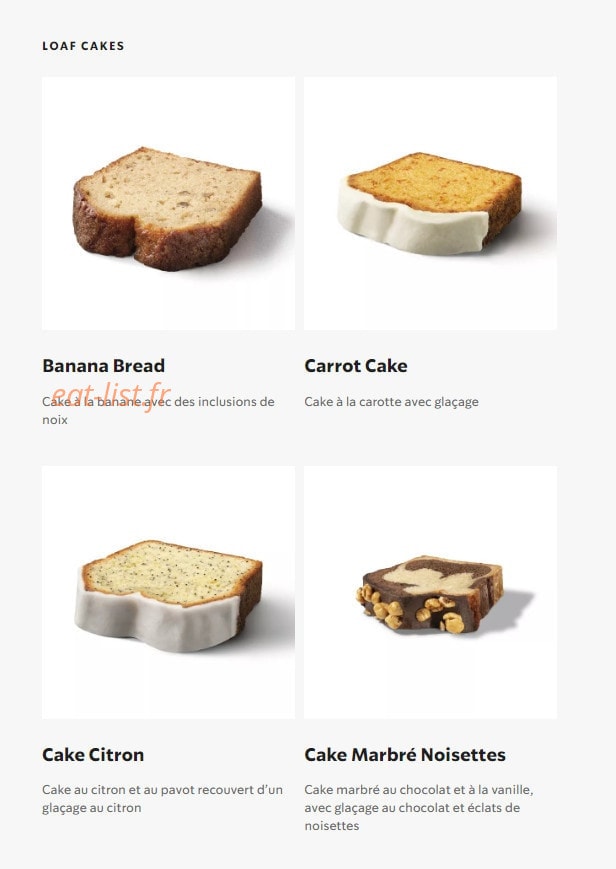Starbucks Coffee — carte page 23
