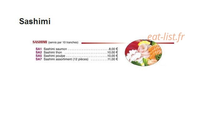 Sushi Bonheur — carte page 14