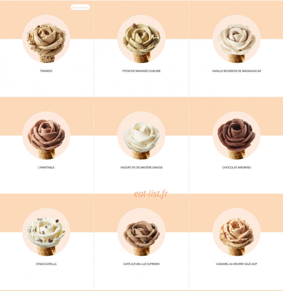 Amorino — carte page 3