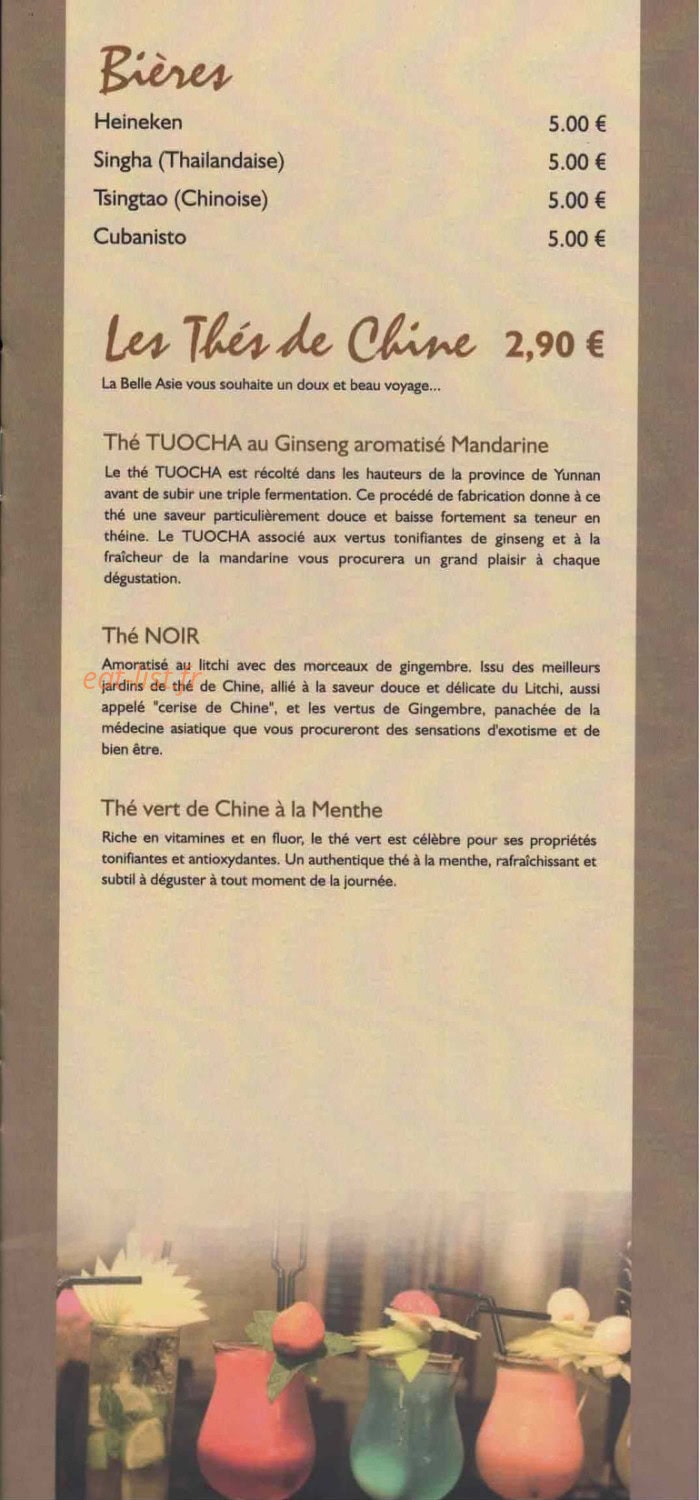 Belle Asie — carte page 8