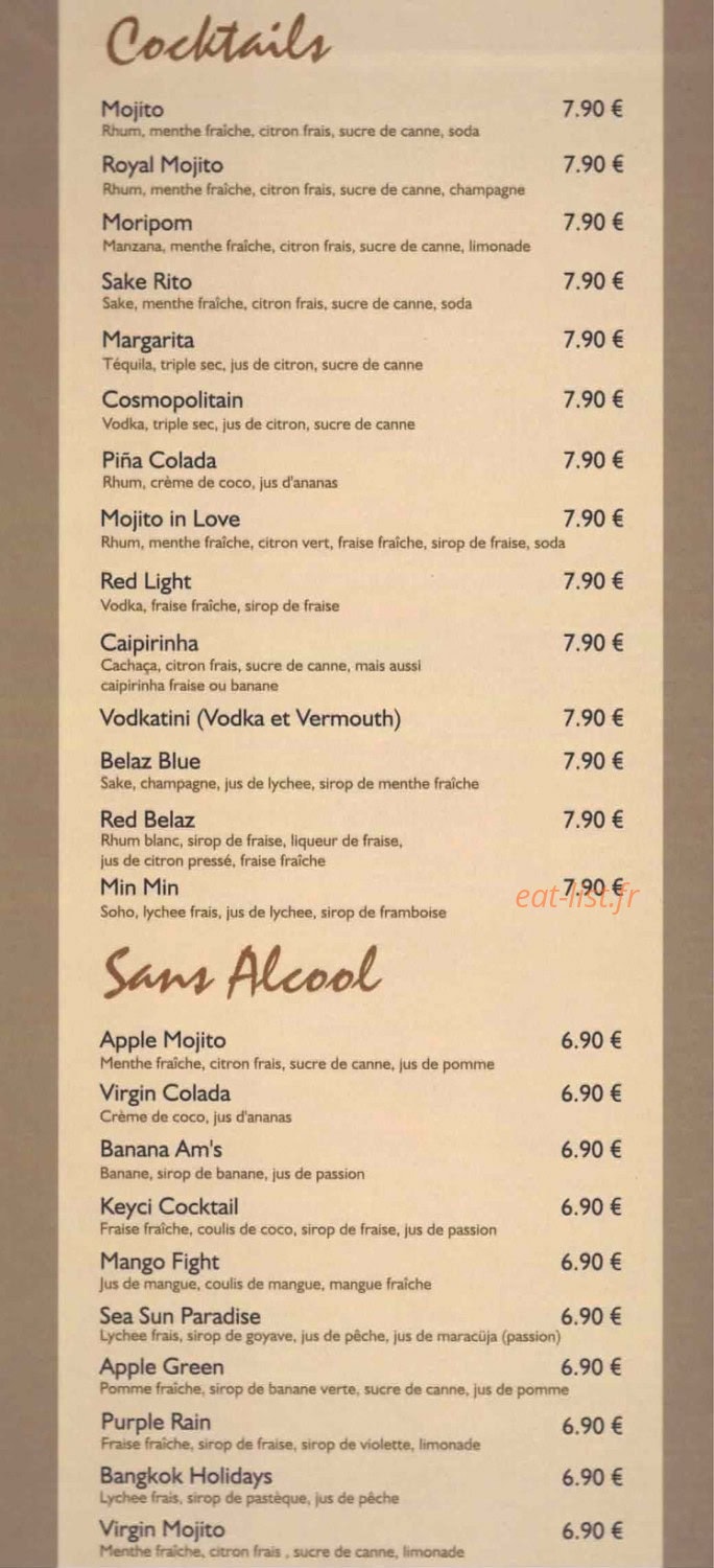 Belle Asie — carte page 10
