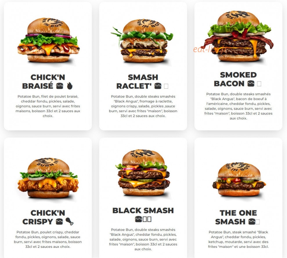 Burn in box — carte page 1