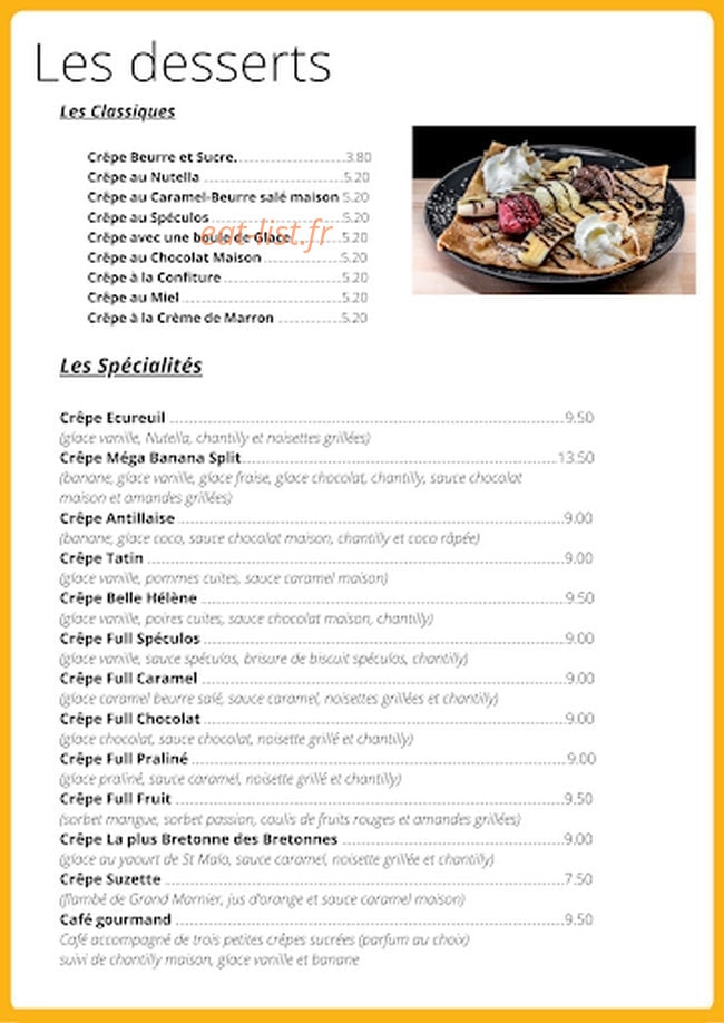 Crêpe by Crêpe — carte page 4
