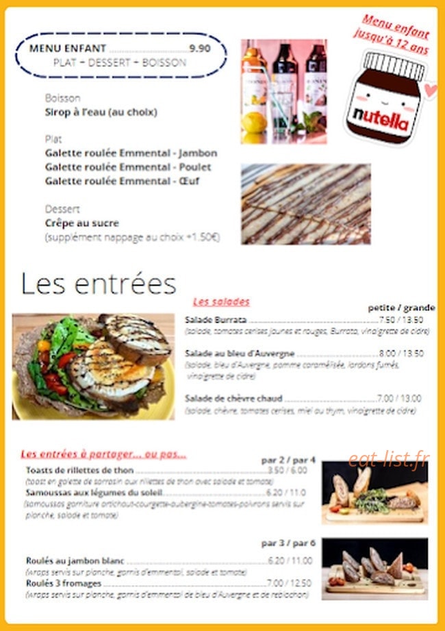 Crêpe by Crêpe — carte page 2