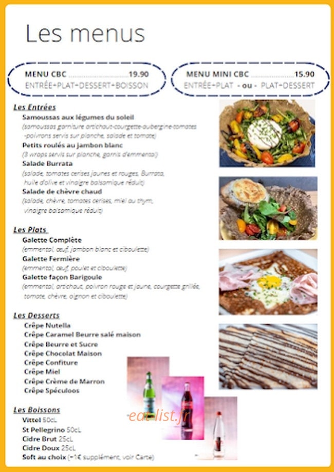 Crêpe by Crêpe — carte page 1