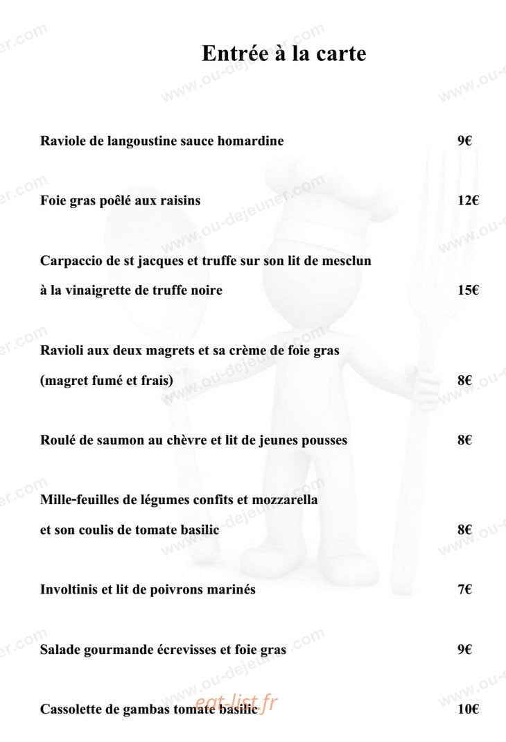 Domichef — carte page 1