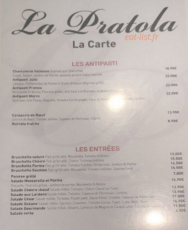 La Pratola — carte page 1