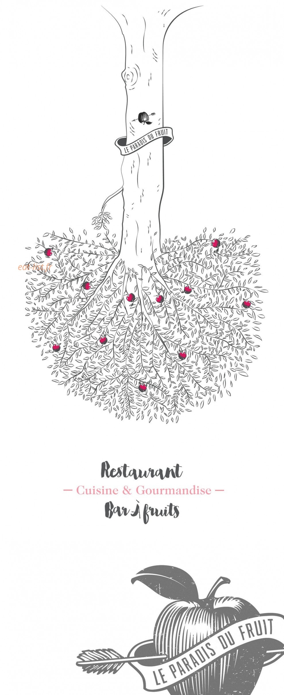 Le paradis du fruit — carte page 1