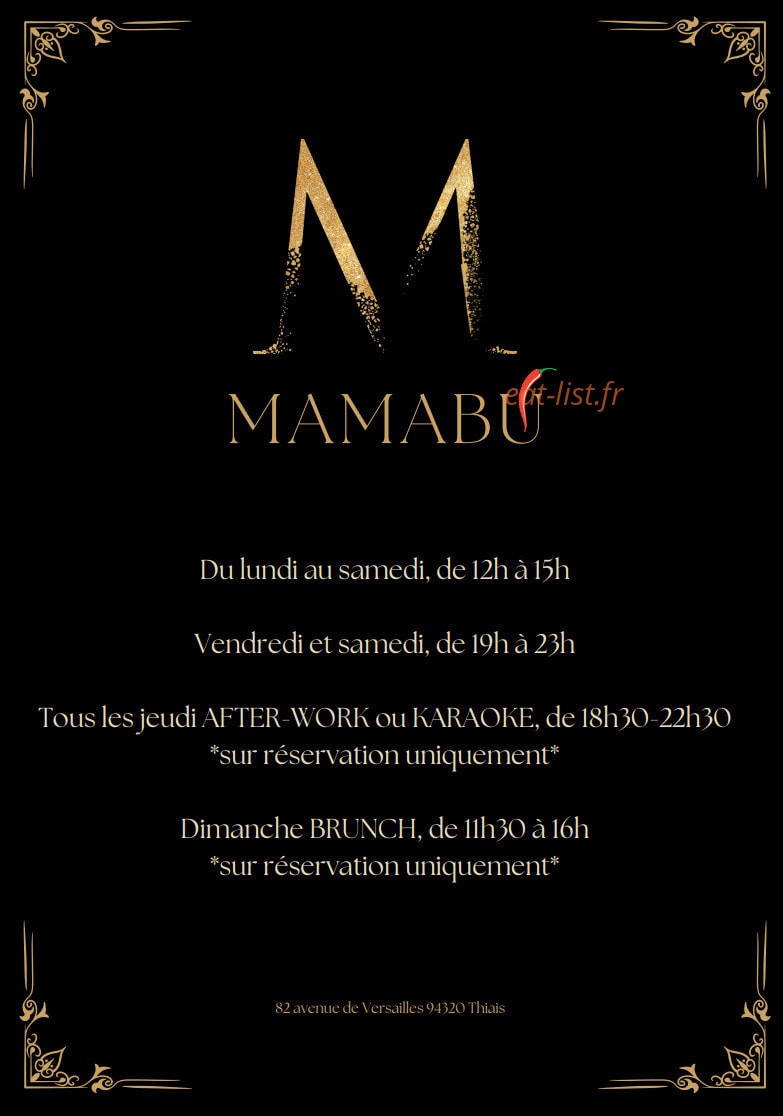 Mamabu — carte page 1