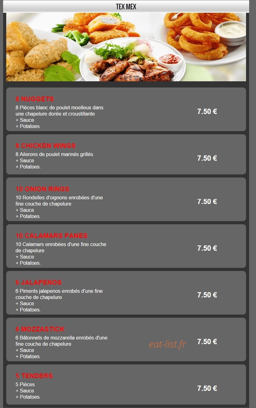 Planete Pizza — carte page 11