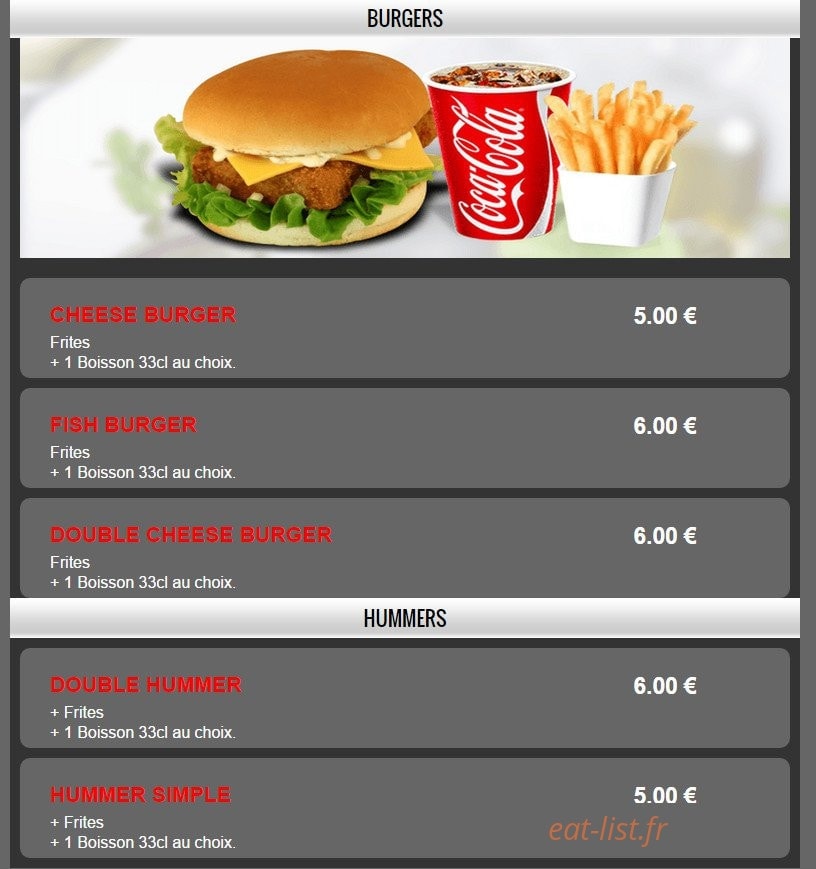 Planete Pizza — carte page 9