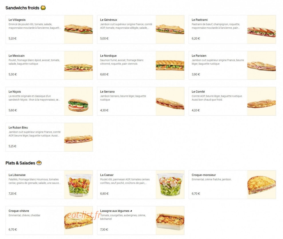 Pomme de Pain — carte page 3