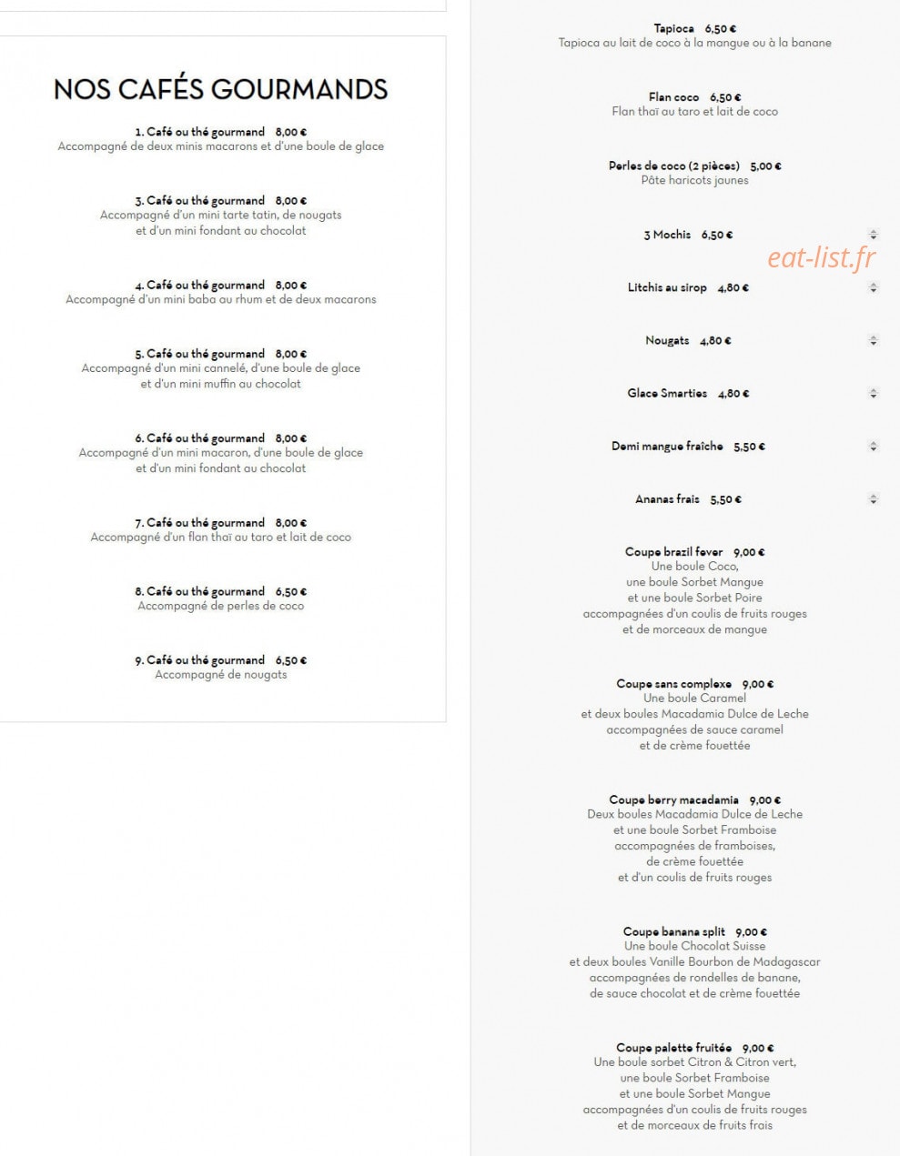 Pum Thaï — carte page 8