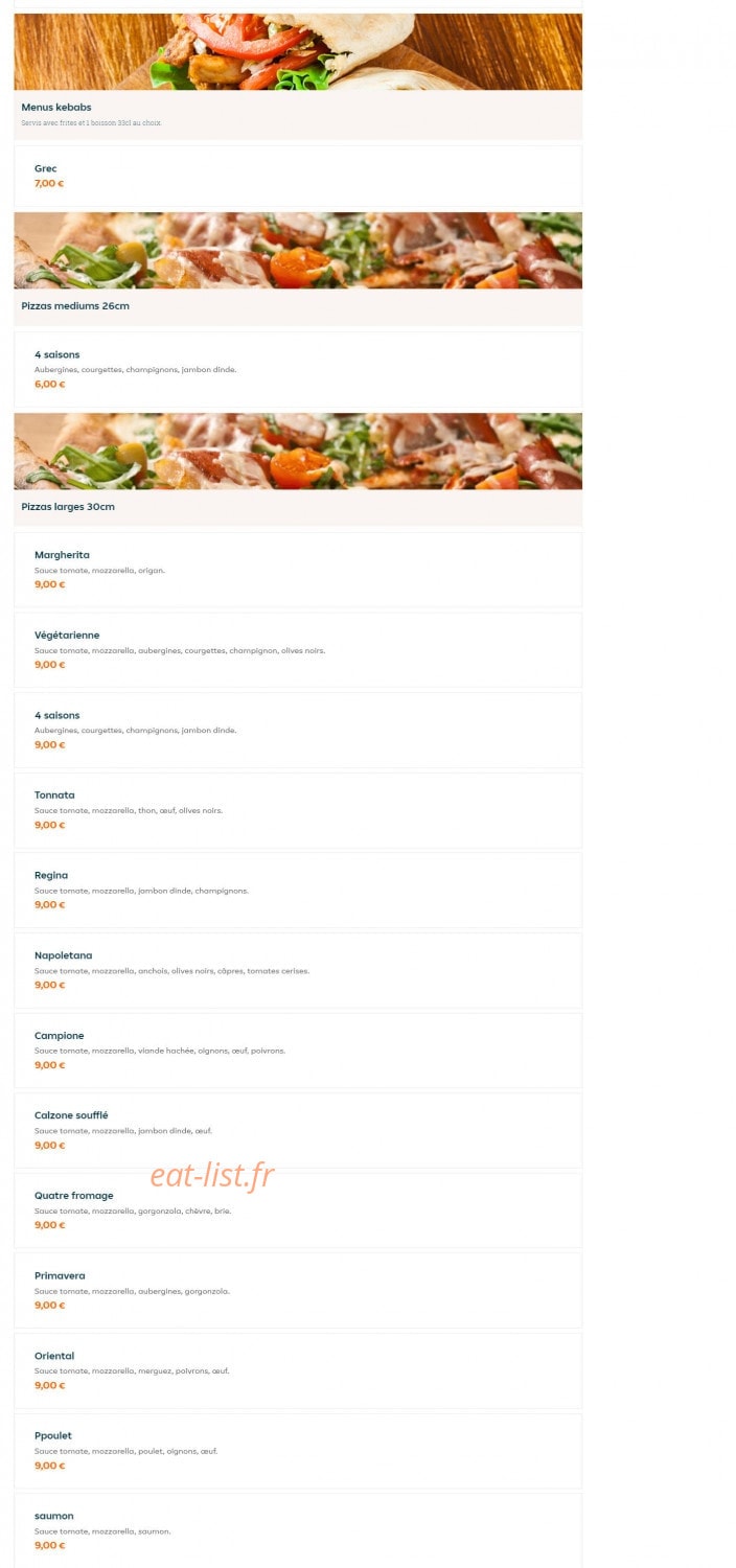 Sen Chicken — carte page 4