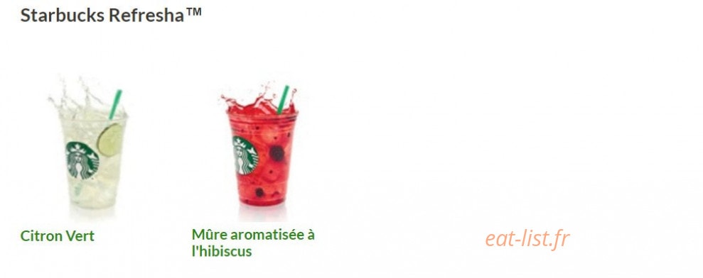 Starbucks coffee — carte page 11
