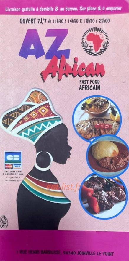 Az African — carte page 1