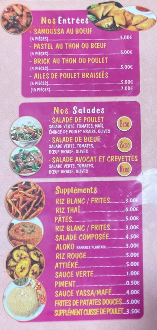 Az African — carte page 2