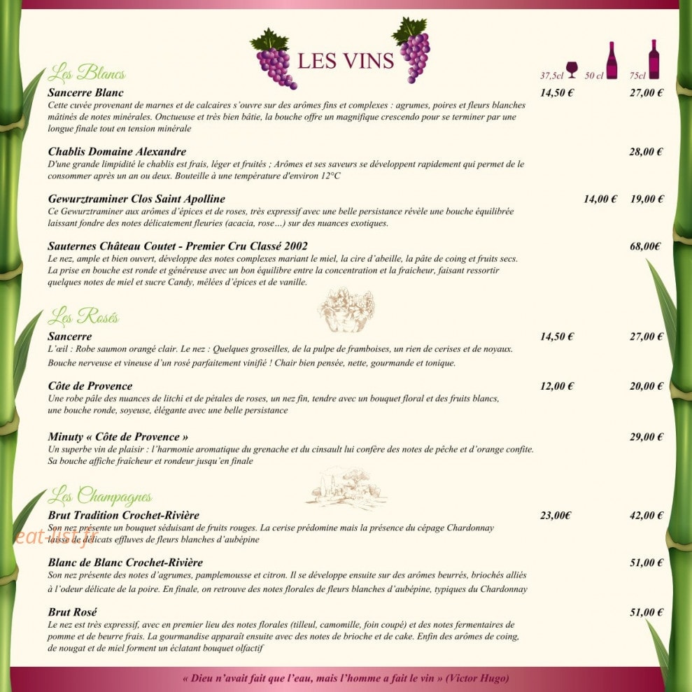 Bambou — carte page 3