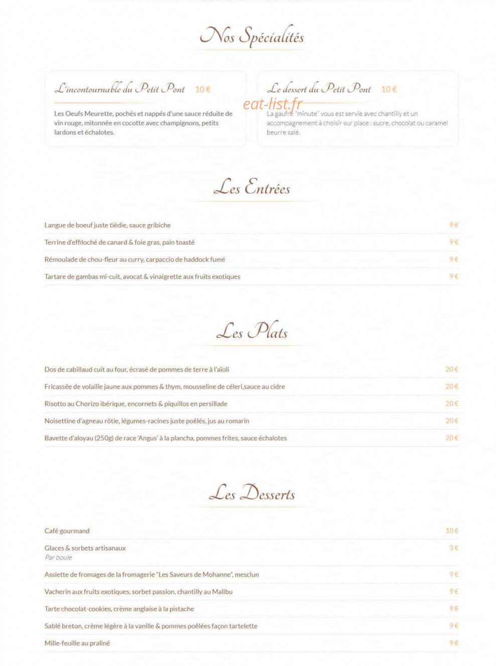 Le petit pont — carte page 1
