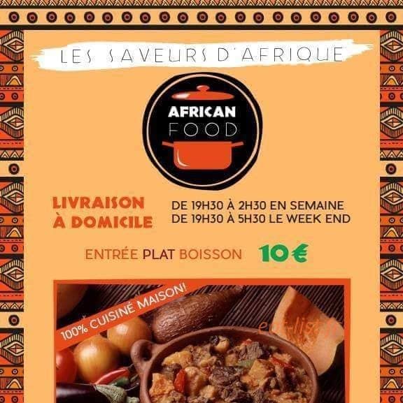Carte et menu de African Food à Villiers sur Marne — Menu à la carte