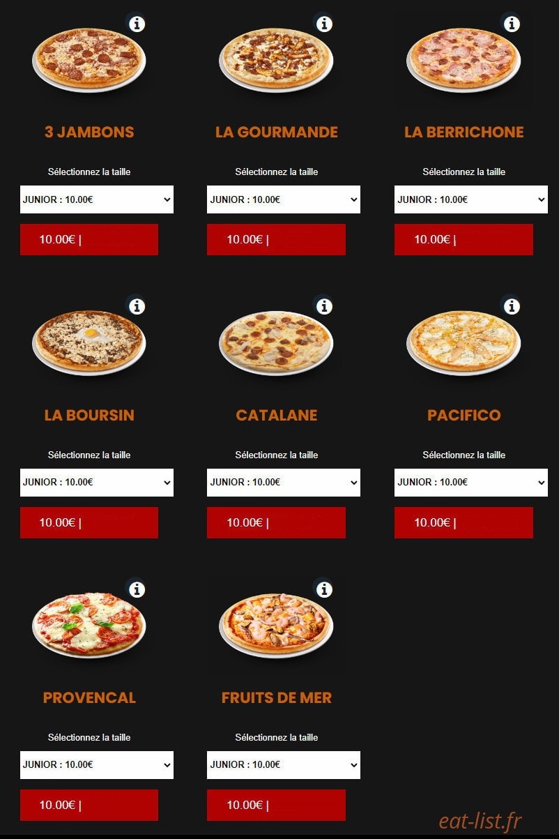 Allo pizza — carte page 5