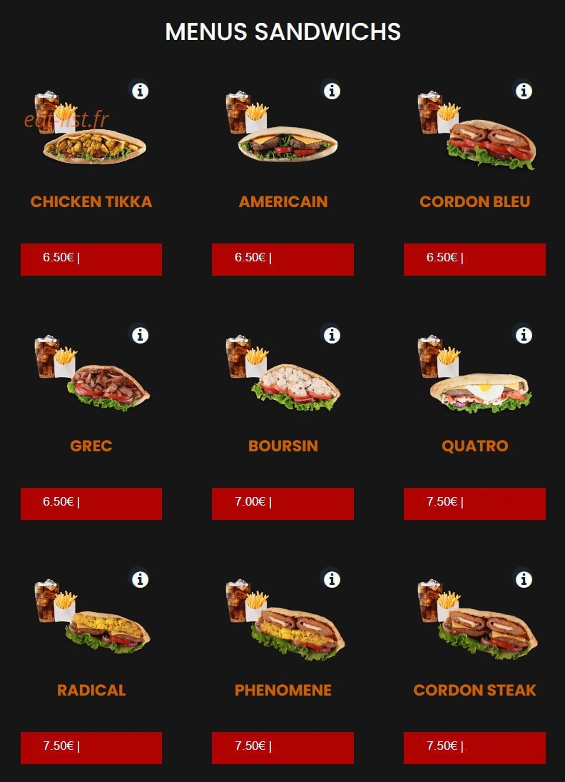 Allo pizza — carte page 11
