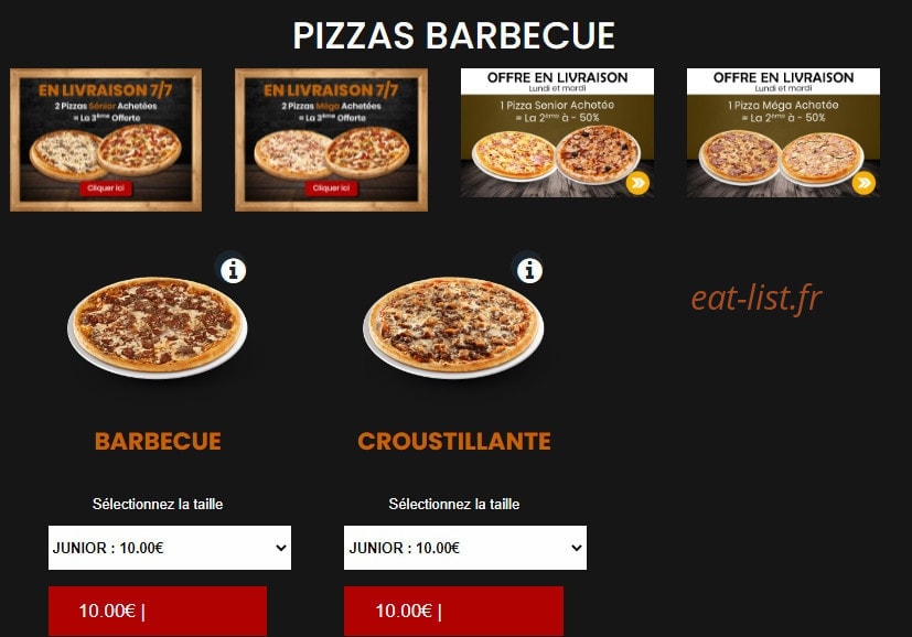 Allo pizza — carte page 8