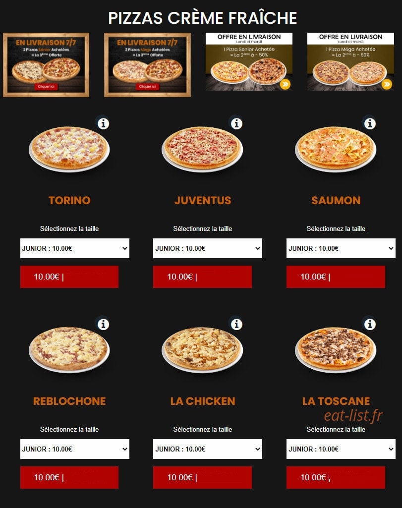 Allo pizza — carte page 6