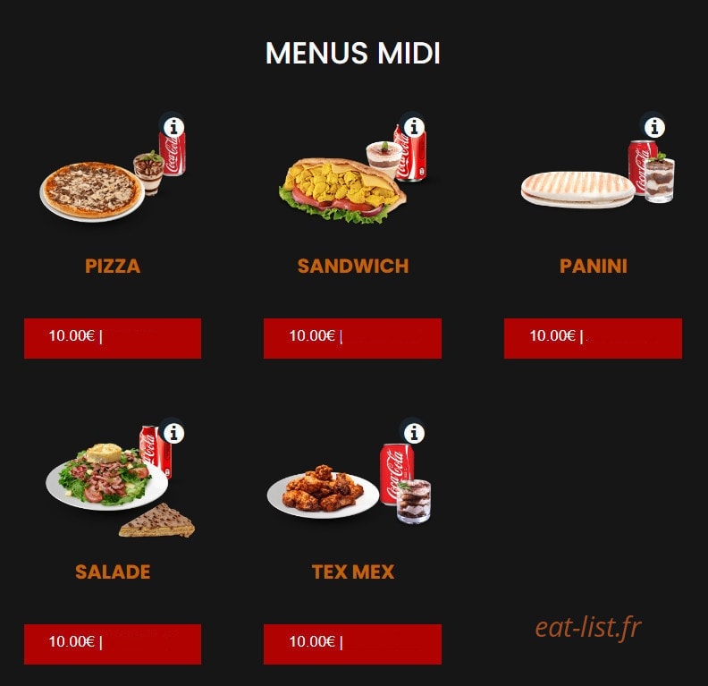 Allo pizza — carte page 2