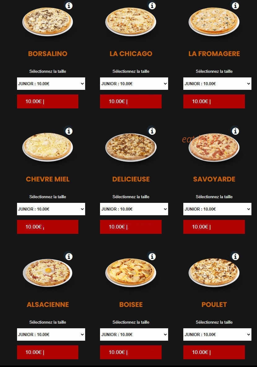 Allo pizza — carte page 7