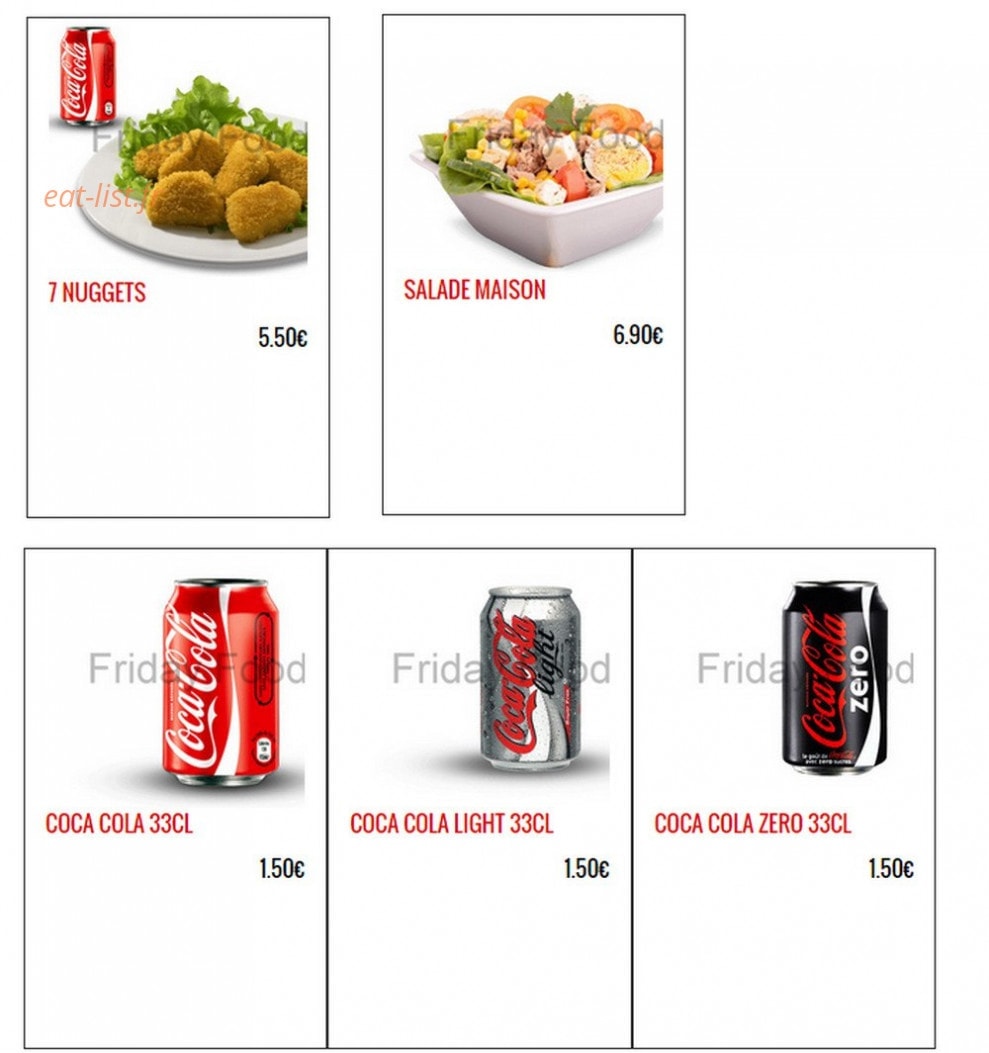 Friday Food — carte page 10