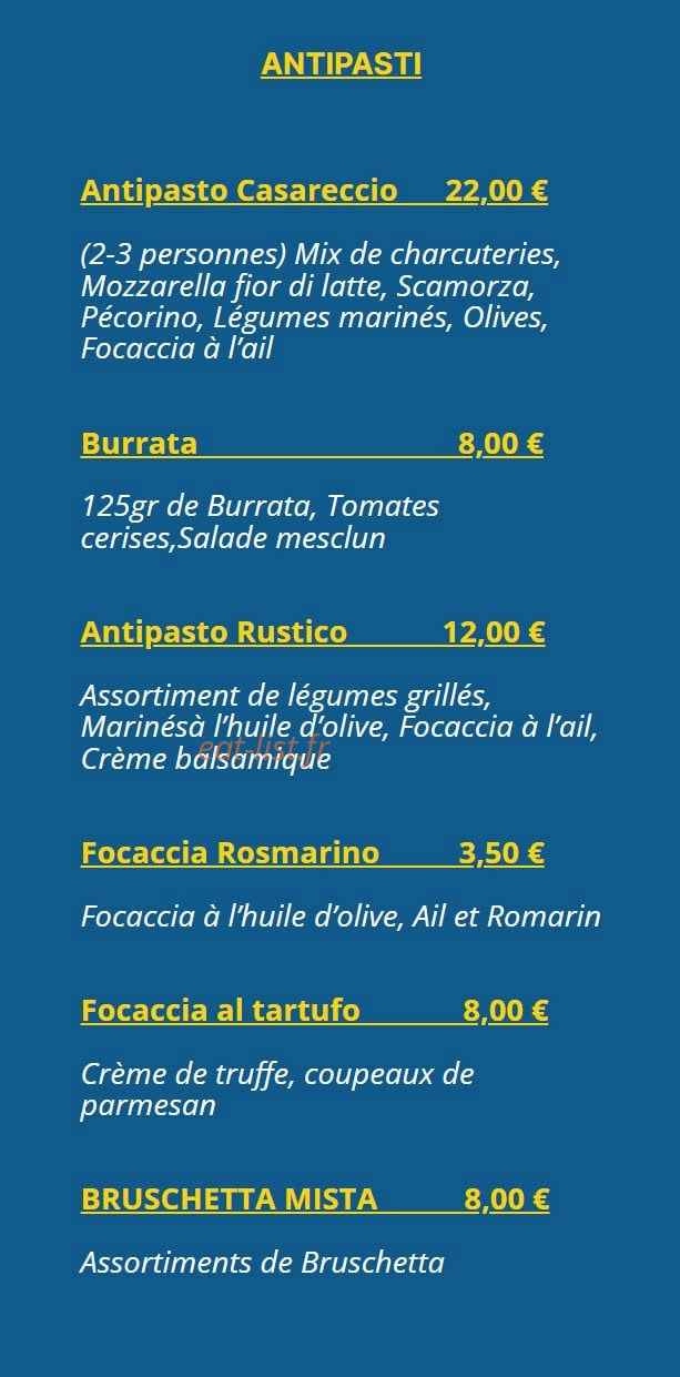 Lo Scoglio — carte page 1