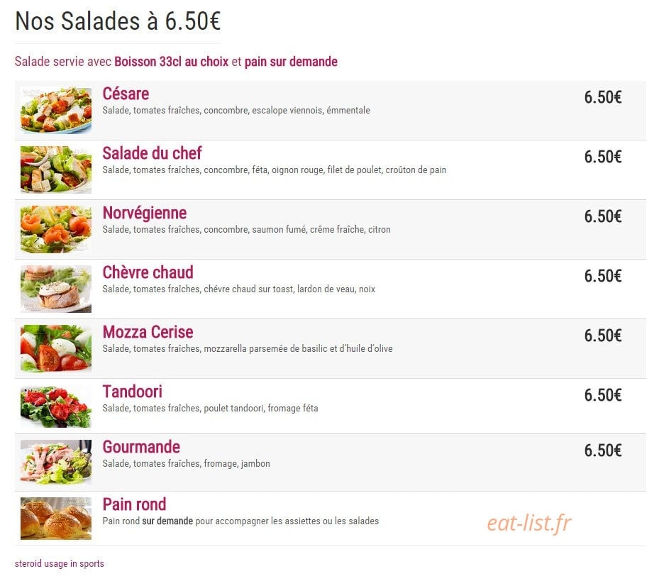 New Délice — carte page 8