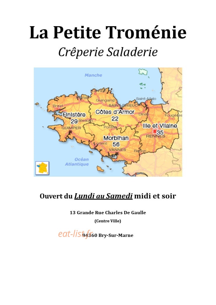La Petite Tromenie — carte page 1